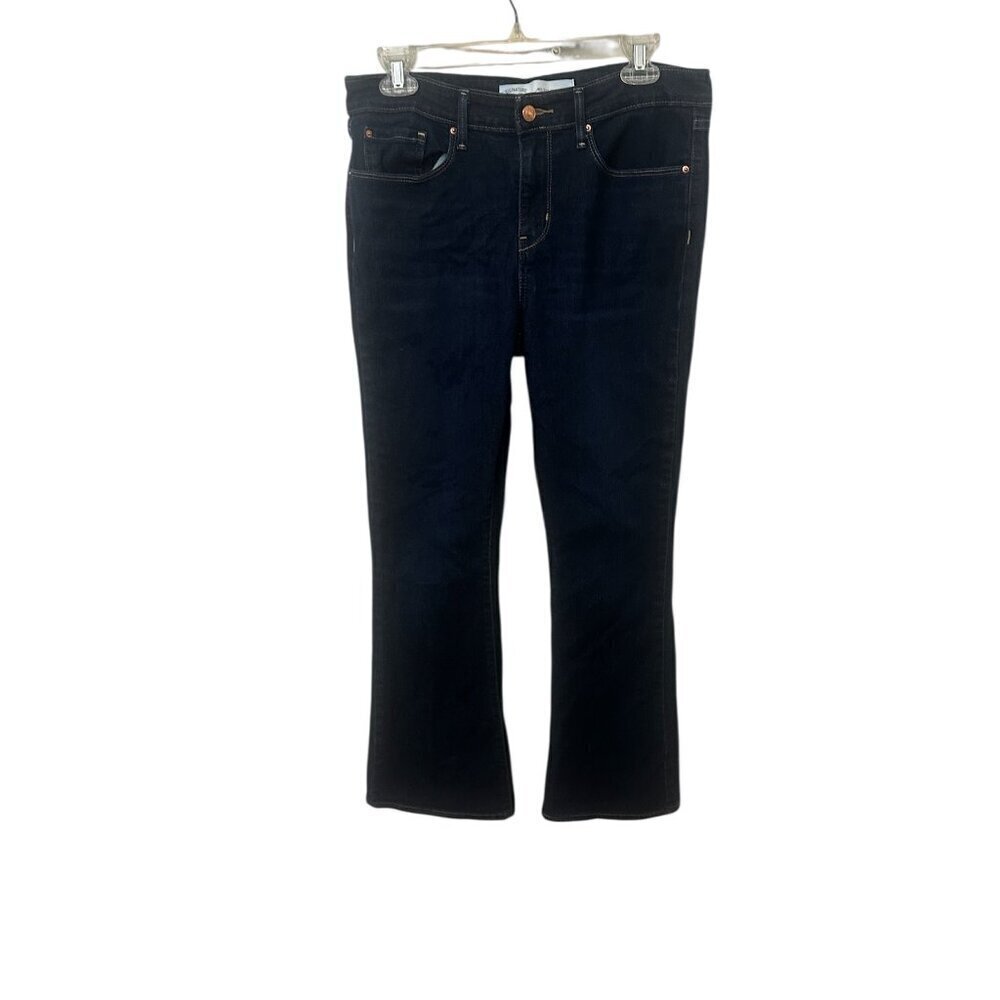 Levi Strauss Signature Women's 8 Modern Bootcut Jeans Dark Blue Wash - Picture 2 of 10